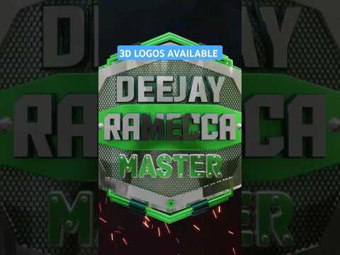 #blender #3D #DJ #LOGOS #DESIGNS #EDITS #3D #GREEN #DJ #RAMECCA #PRO