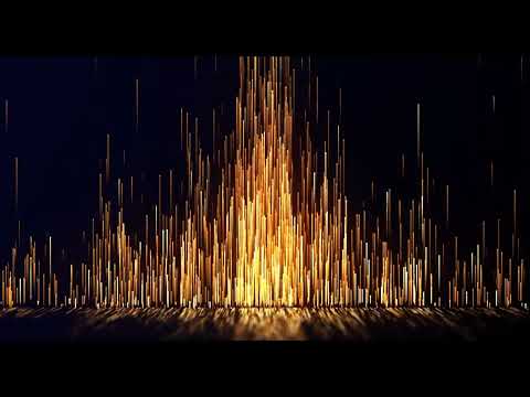 Golden Light Bars Animation | Energy Pulse Background Loop for Websites