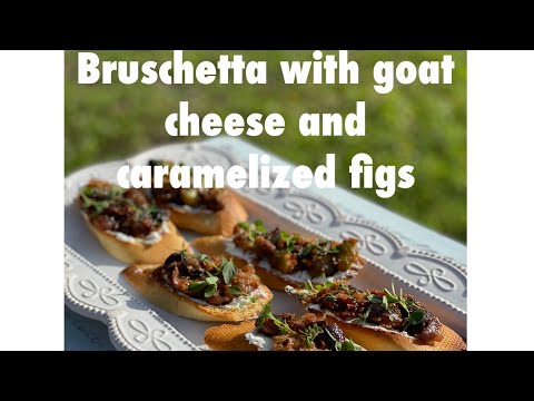 The best caramelized figs bruschetta