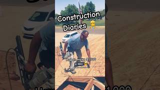 How to make $1,000 a day easy 🔨 #construction #fyp