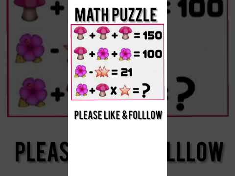 math puzzle #maths #viral #foryou #mathlovers #youtube #puzzle#shorts