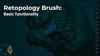 Getting Started with ZBrush for iPad - Retopology brush - Basic functionality