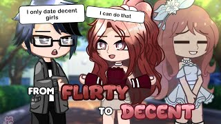 From Flirty to Decent🥀💗 || Gacha Club Mini Movie || Gacha Club