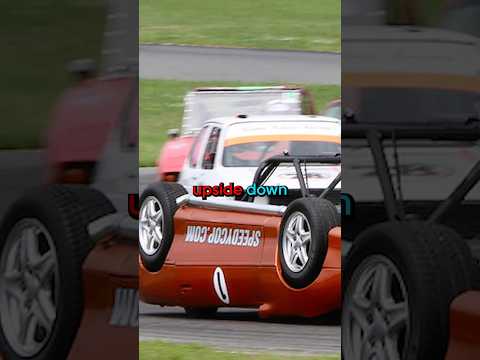 This Guy Raced His Car Upside Down 😳 #cars #lemons