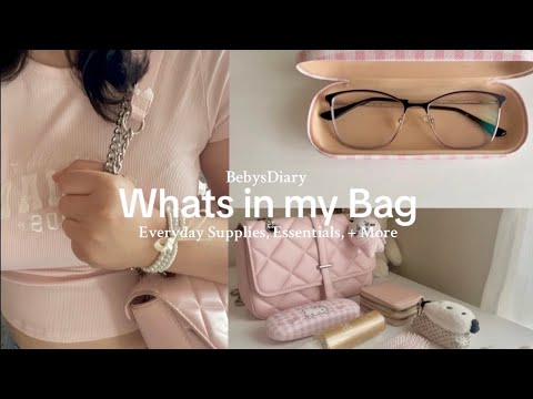 MUST HAVES Whats in my Bag 👜 | Girlie Essentials | Just a girls diary