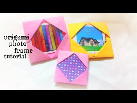 how to make ✨super easy origami photo frame 😁🖼️#subscribe #firstfullvideo
