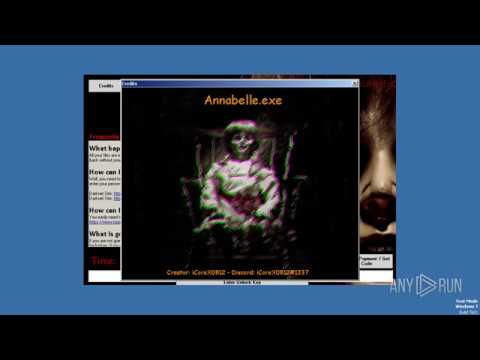 Annabelle Ransomware - Interactive Analysis with ANY.RUN