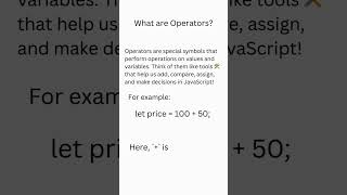 JavaScript Operators #arithmetic  #learnjavascript #coding