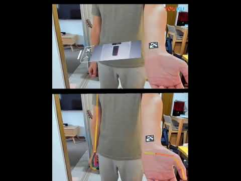 hand-pose tracking & AR virtual display