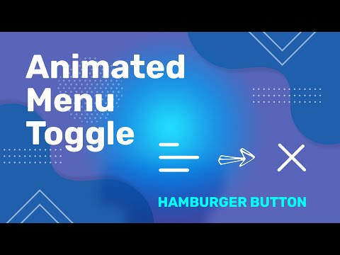 How to Create a Animated Hamburger Menu Toggle Button | HTML, CSS, and JavaScript Tutorial