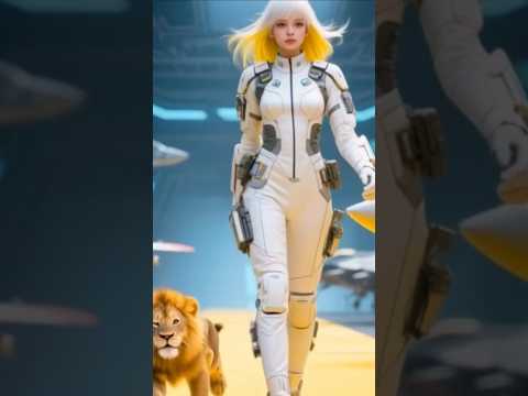 Girl - Lion #strangeanimalworldtn #girl #lion