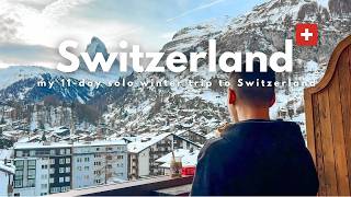 11 days introvert solo trip in winter Switzerland 🇨🇭