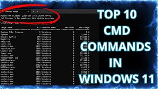 Top 10 CMD Commands in windows 11
