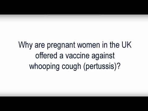 The pertussis (whooping cough) vaccine in pregnancy