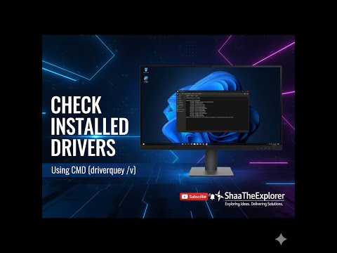Check Installed Drivers and Status in Windows | CMD driverquery /v Explained