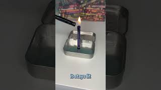 Testing the Crayon Emergency Candle Hack #survivalhacks #testinghacks