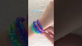 loom bands collection blue #loombands #diy #howtomake