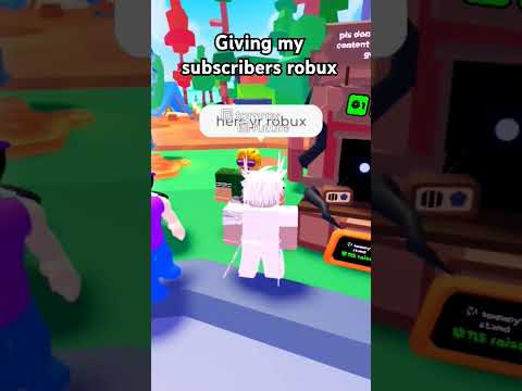 giving my subscribers robux