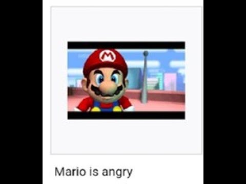 Mario is angry