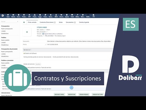 Tutorial 8 - ES - Contratos y suscripciones con Dolibarr ERP y CRM