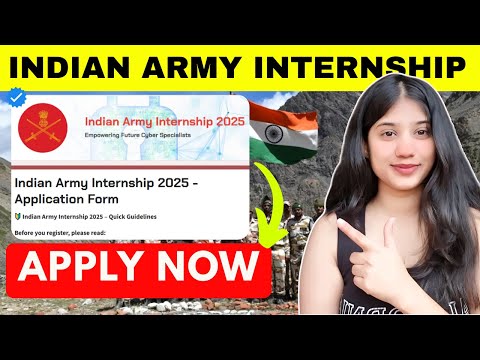 URGENT! Indian Army Internship 2025 🚨 | All College Students Eligible
