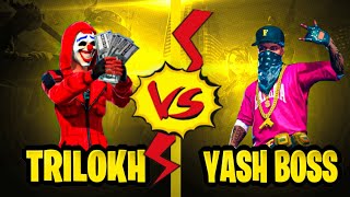 YASH BOSS VS TRILOKH🎯KING OF BOSS GUILD😍