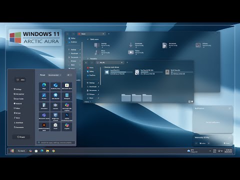 Arctic Aura For Windows 11 | Frosted Glass| New Explorer | New Theme | Tutorial Video