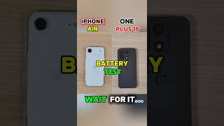 ⚡ IPHONE AIR VS ONE PLUS 15 BATTERY-WAR #smartphone BATTERY TEST!!⚡