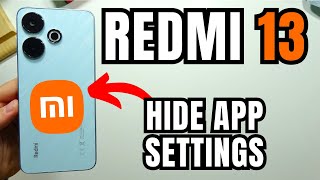 Redmi 13: Hide App Settings