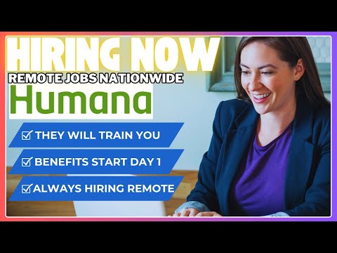 🚨Humana Remote Jobs Hiring Immediately! (They Will Train You + Benefits on Day 1)