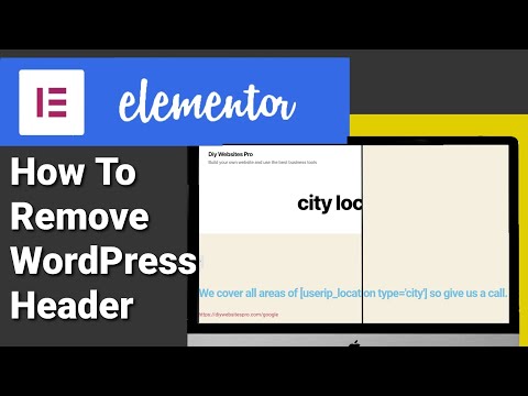 How To Remove WordPress Page Header using Elementor (Beginners Tutorial 2023)