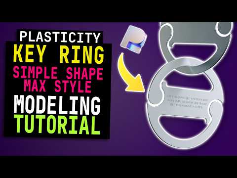 Plasticity Tutorial #17 | Modeling Clip Key Ring Inspired Asset