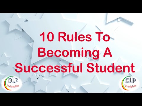 10 rules to becoming a successful student
