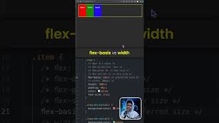 Is flex-basis and width the same thing in CSS? #css #shorts
