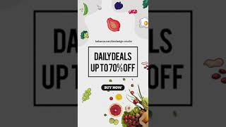 Dev Grocery Product Promo Post Design & Animation #animation #motion #devdesign