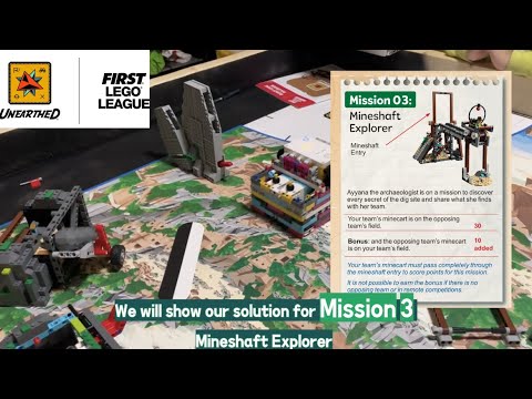 🐢 Mission 3 Mineshaft Explorer FLL Unearthed #fll #unearthed #lego #robotics #turtlebots