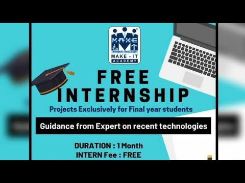 2 months Live online training and Internship program from MAKE-IT ACADEMY