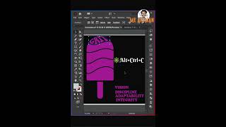 ​"Adobe Illustrator Magic: Fit Text into Any Shape in Seconds! 🍦✨ | Professional Typography Trick