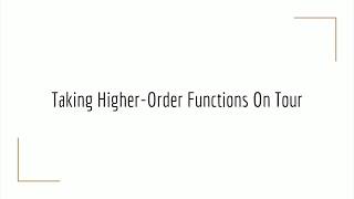 GopherCon 2017: Functional Programming in Go - Aaron Schlesinger
