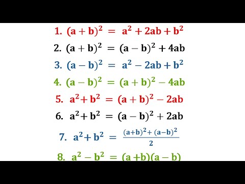 Algebra Formula for all. How to Remember Essential and Most Important 50 Algebraic Formulas.