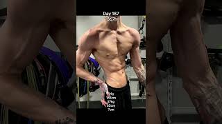Day 187 Time spent on building the body: 1867h #gym #aesthetic #naturalbodybilding #motivation
