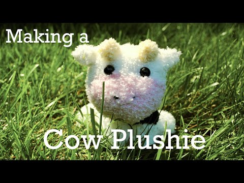 How to Make a Fuzzy Sock Cow Plushie