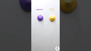 Will It Be Pretty? Amethyst + Mellow Yellow 💜💛 #satisfying #colormixing #colortheory