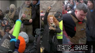 January 6er Jake Lang swarmed by counter-protesters, chased out from "Crusader March" in Minneapolis