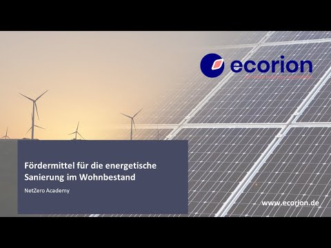 Webinar Fördermittel Wohngebäude