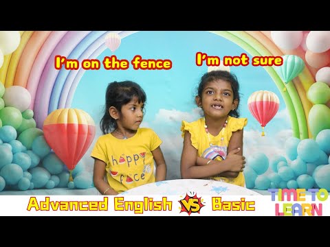 Basic English vs Advanced English | Learn English with Anno and Mira-AnnoMira
