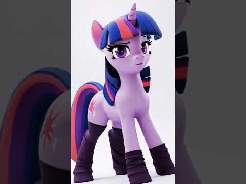AI generated clips of #mlp twilight sparkle made on civit.ai with Pony Realism and Kling
