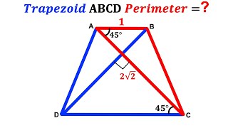 Can you find the Perimeter of the Trapezoid?  | (Trapezium) | #math #maths | #geometry