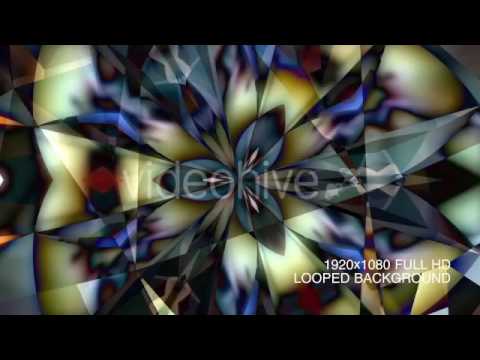 Dark Kaleidoscope Motion Graphics Animation Background