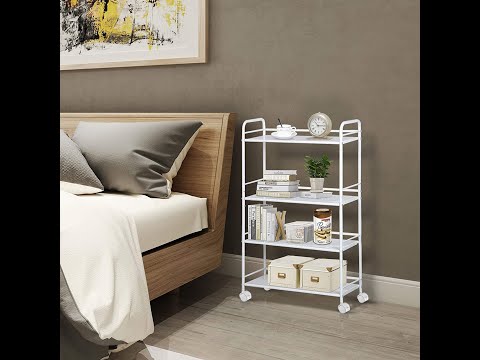 4 Tier Slim Kitchen Food Storage Trolley - Instruction Video
